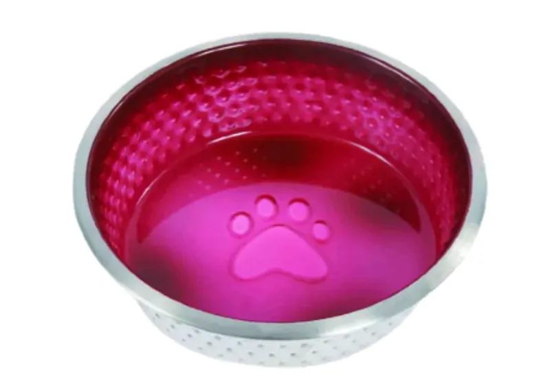 Weatherbeeta Non-Slip Dog Bowl Pink